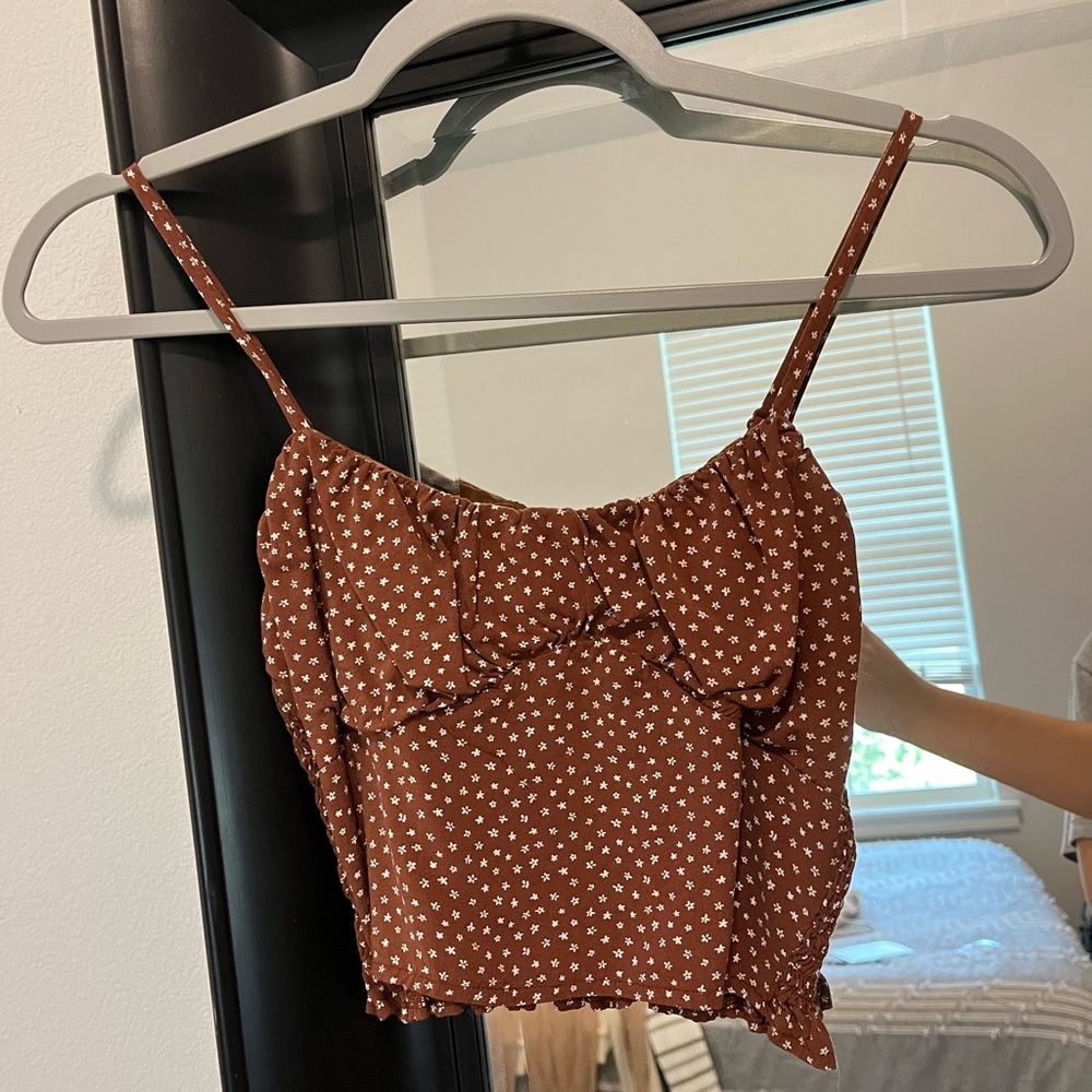 Pacsun Brown Cropped Tank